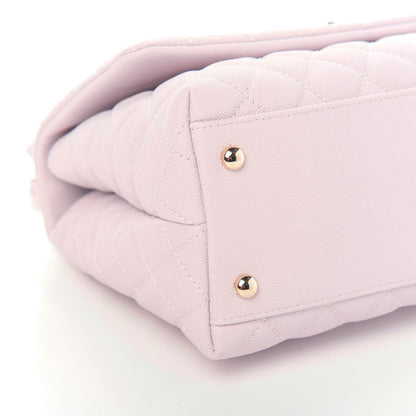 Chanel Caviar Quilted Small Coco Handle Flap Lilas Lilac 9 of 12