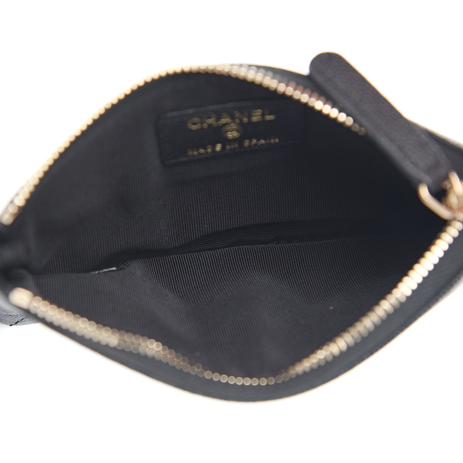 Chanel Caviar Quilted Small Vintage Mademoiselle Cosmetic Case Black 4 of 7
