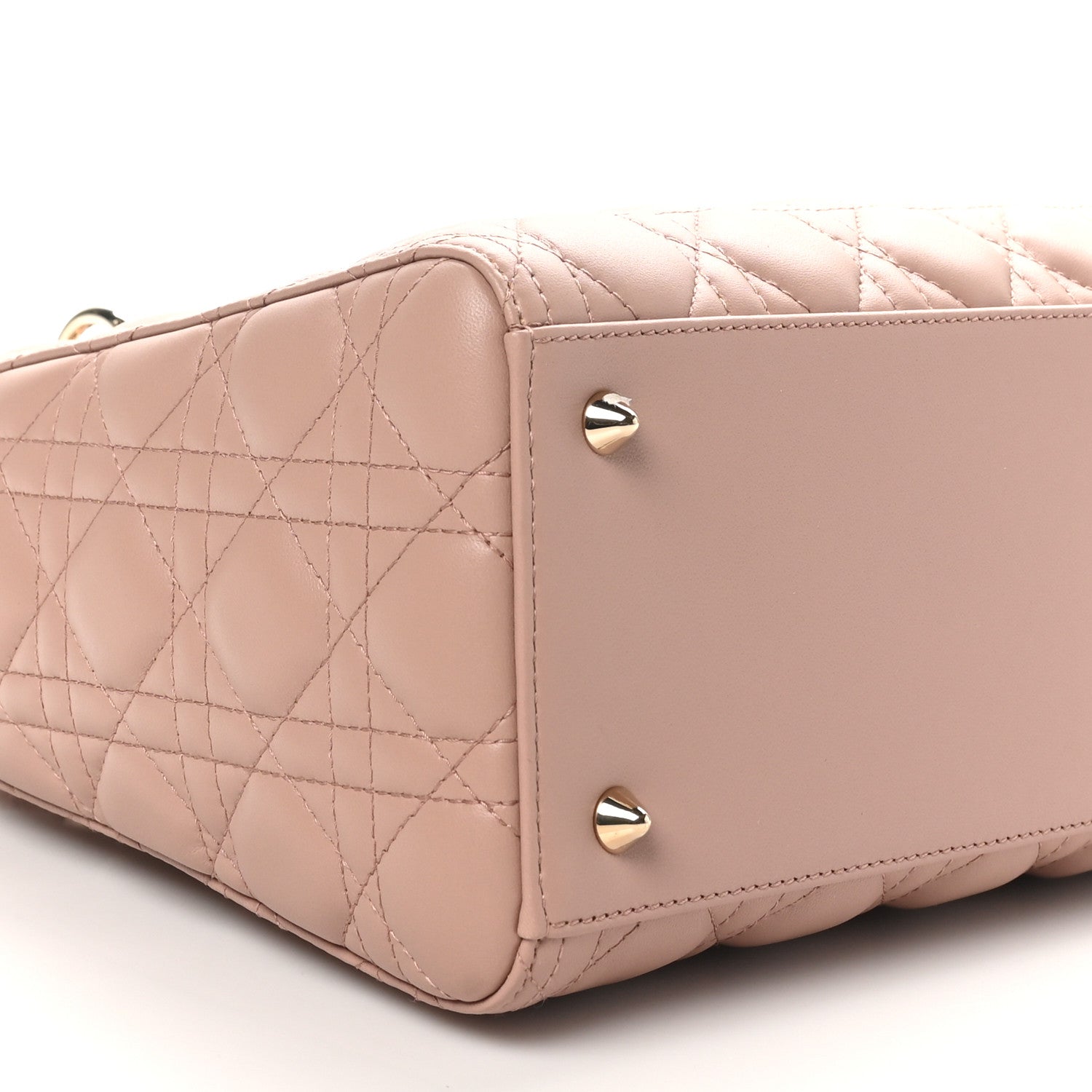 Christian Dior Lambskin Cannage Medium Lady Dior Bois de Rose 9 of 10