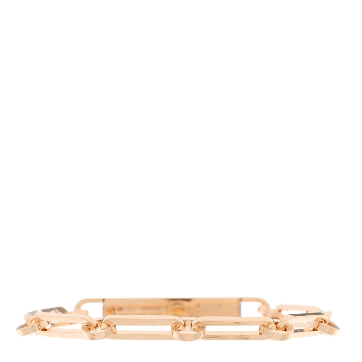 18K Rose Gold Diamond Pave PM Kelly Chaine Bracelet SH