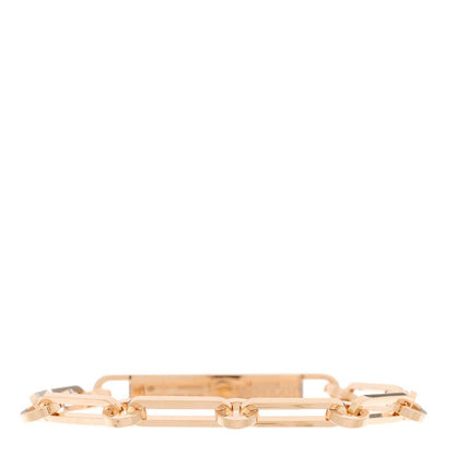 Hermes 18K Rose Gold Diamond Pave PM Kelly Chaine Bracelet SH 2 of 4