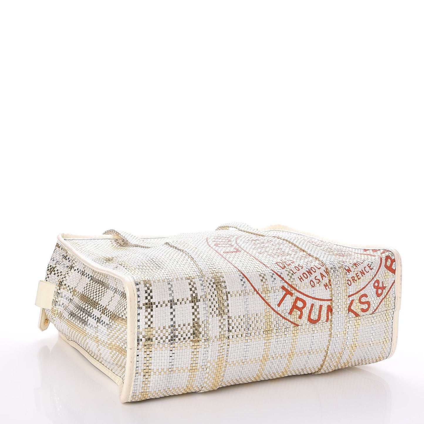Braided Street Shopper PM Gold