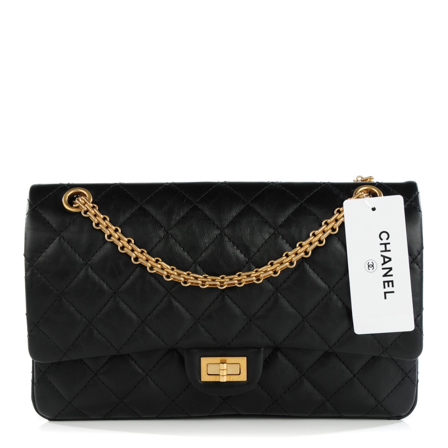 Chanel Aged Calfskin Quilted 2.55 Reissue 226 Flap Black 1 of 8