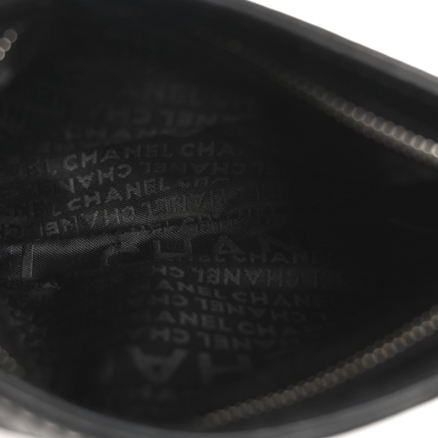 Chanel Lambskin Lax Pochette Black 5 of 12