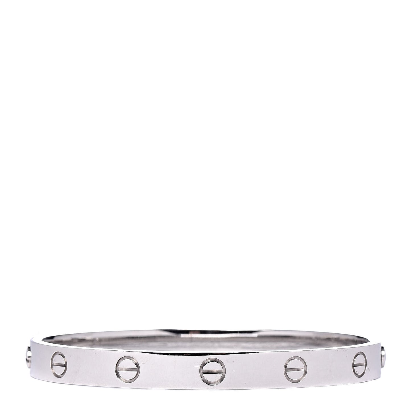 18K White Gold LOVE Bracelet 17