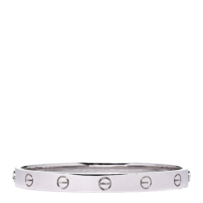 Cartier 18K White Gold LOVE Bracelet 17 1 of 6