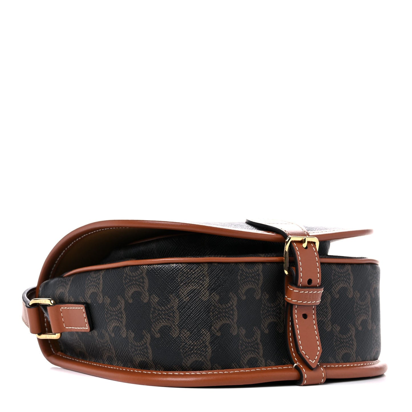 Triomphe Canvas Medium Folco Bag Tan