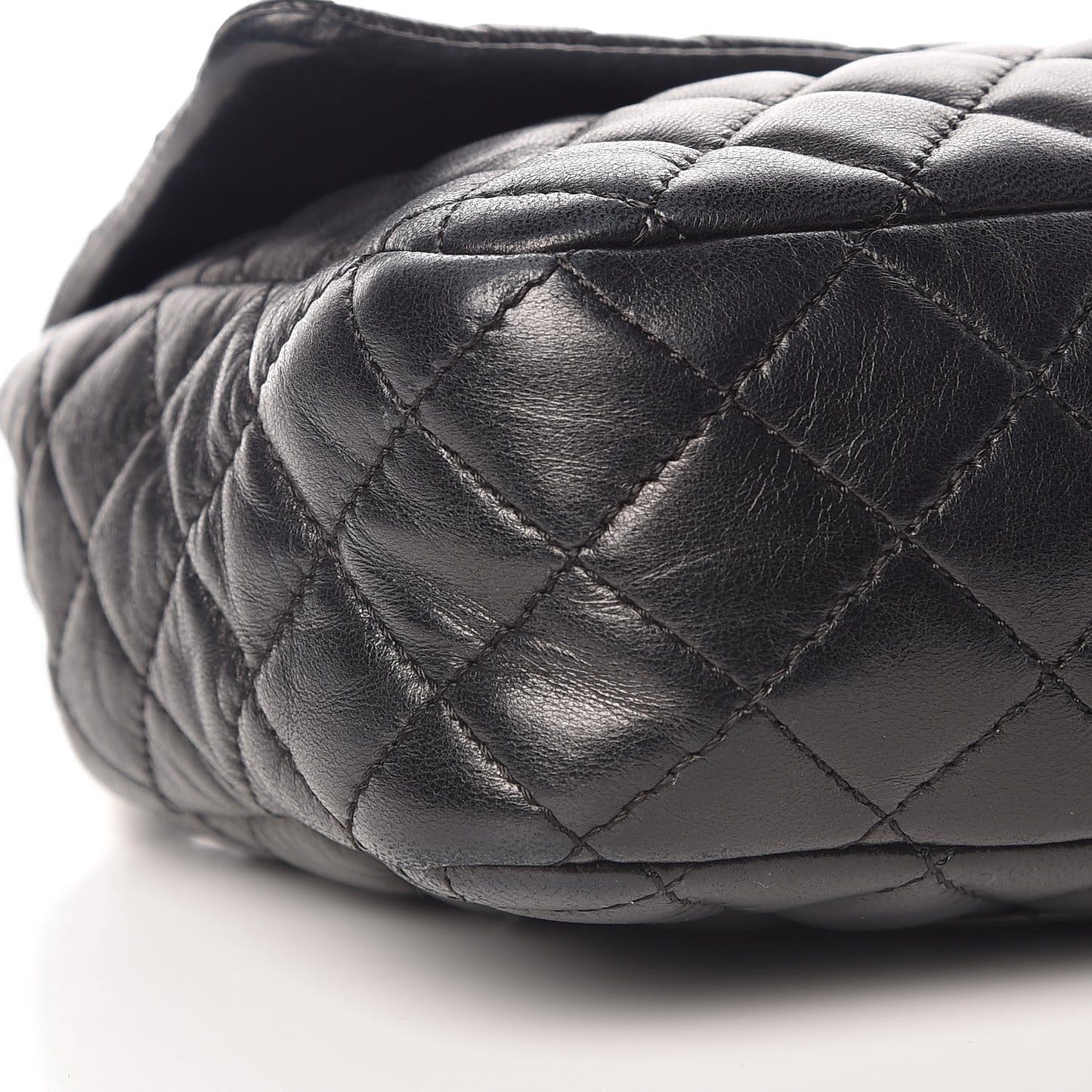 Lambskin Quilted Valentine Charms Medium Single Flap Black