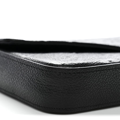 Louis Vuitton Empreinte Pochette Felicie Chain Wallet Black 9 of 11