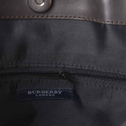 Burberry Smoked House Check Tote Chocolate 9 of 10
