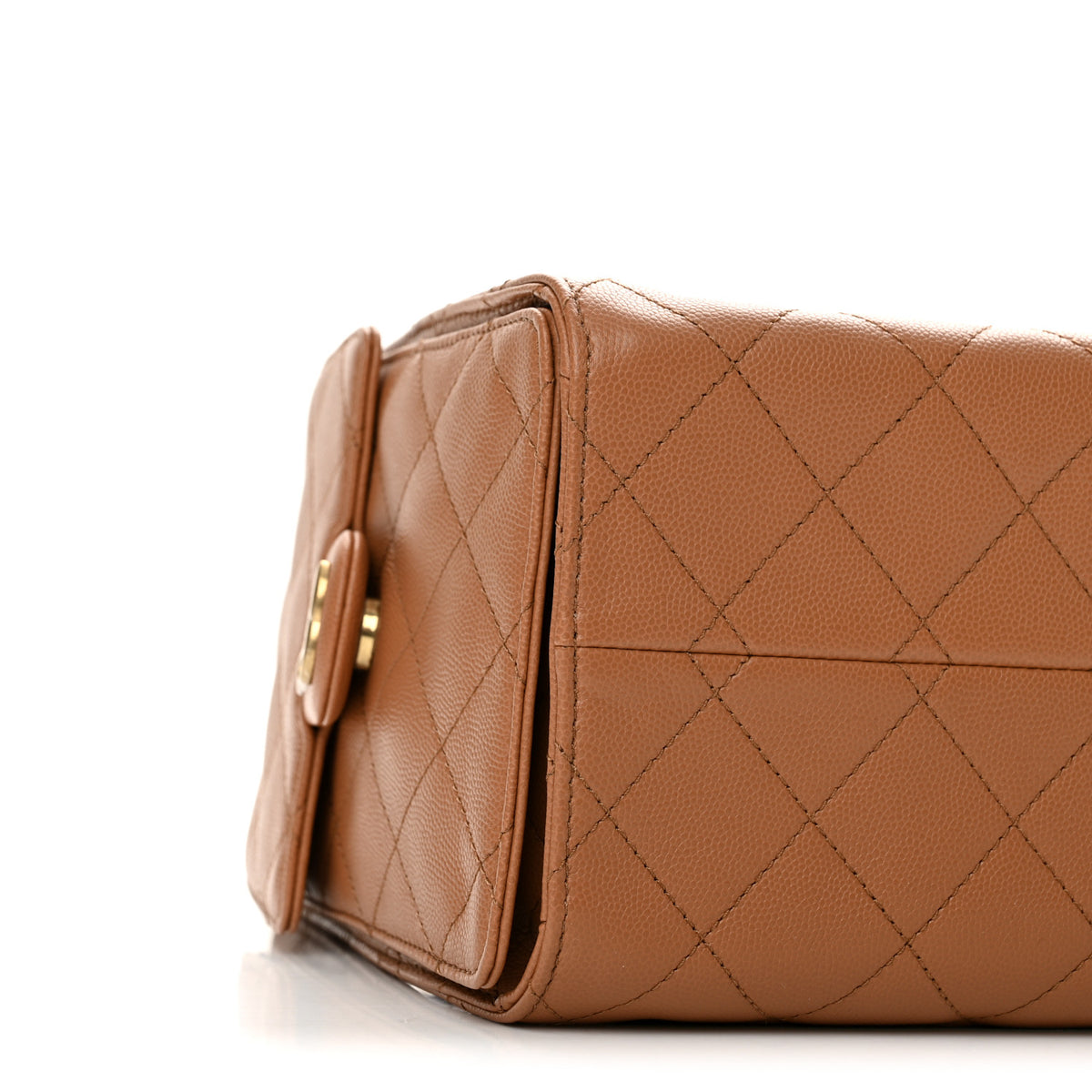 Caviar Quilted Small Chanel 25 Handbag Brown