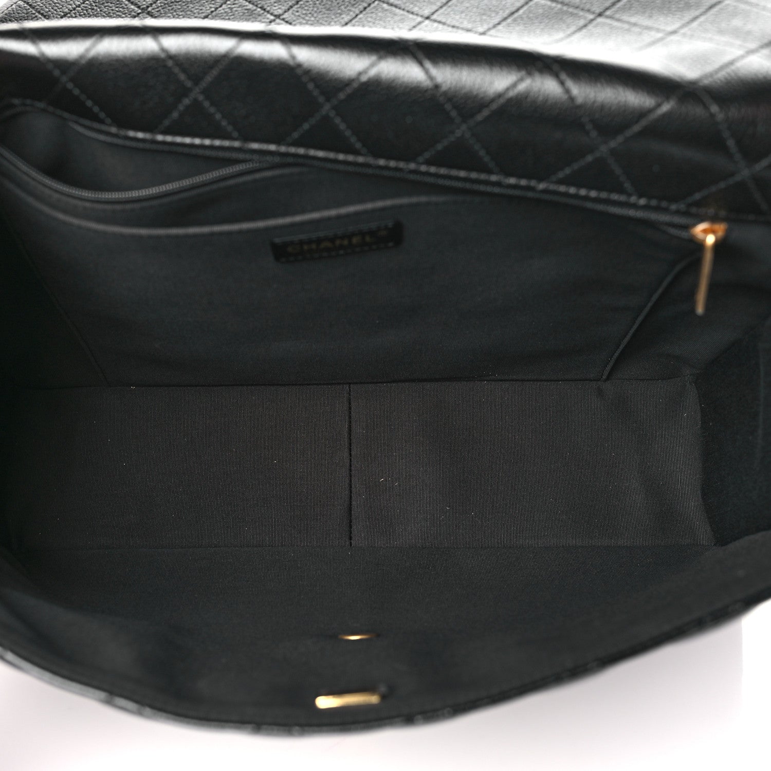 Chanel Caviar Quilted XXL Travel Flap Bag Black 5 of 12