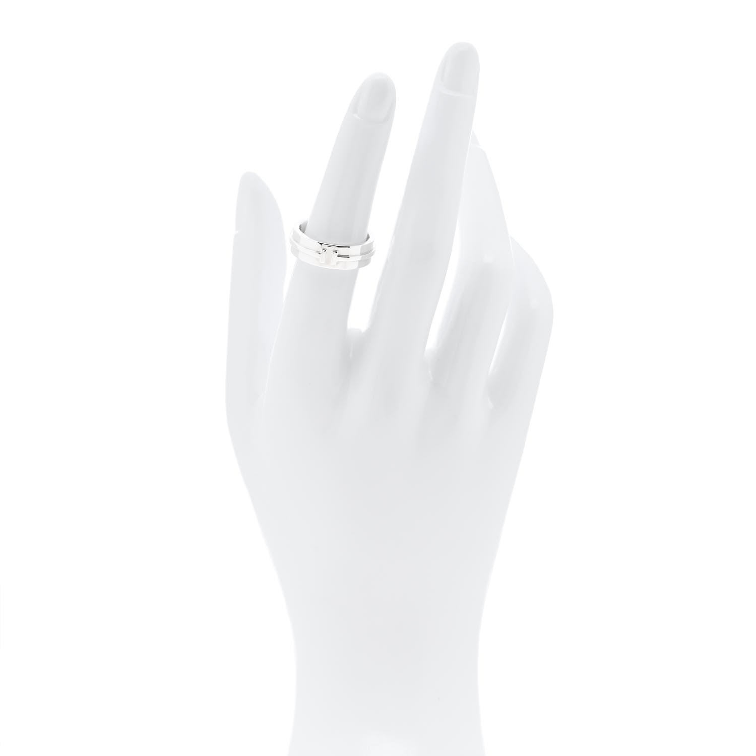 Tiffany Sterling Silver T Wide Ring 52 6 2 of 5