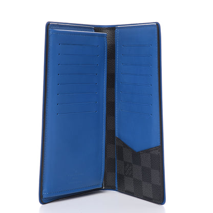 Louis Vuitton Damier Graphite Brazza Wallet Bleu Neon 5 of 7
