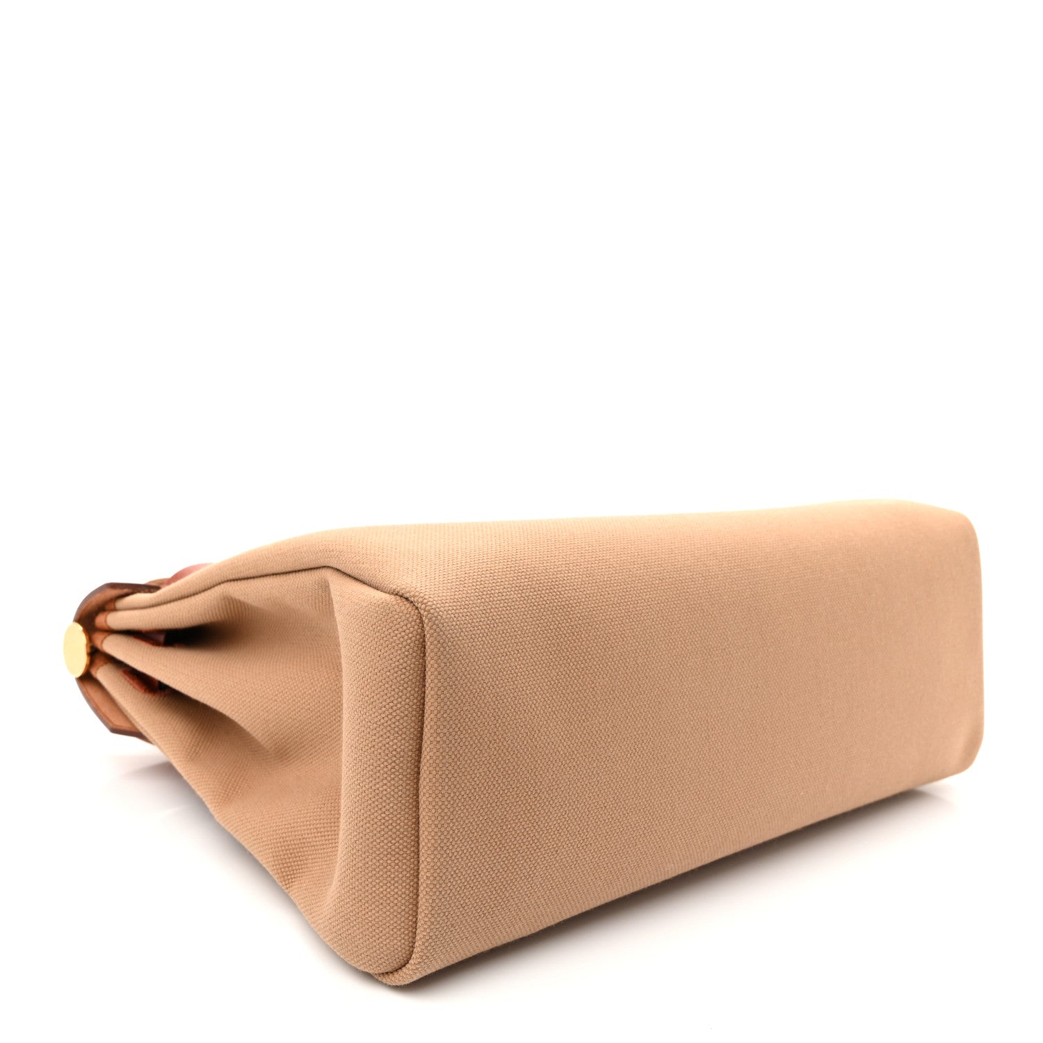 Hermes Military Toile Vache Hunter Herbag Zip Retourne 31 PM Chai Fauve Naturel Cuivre 5 of 11