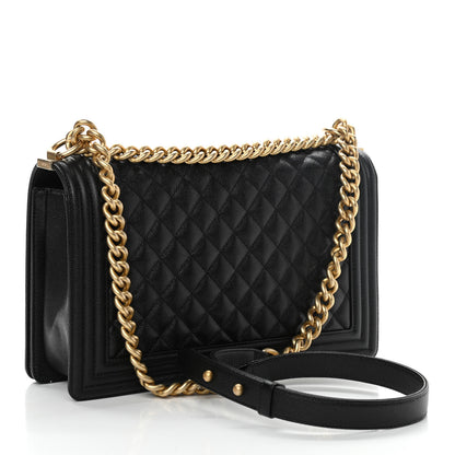 Chanel Caviar Quilted New Medium Boy Flap Black 3 of 11