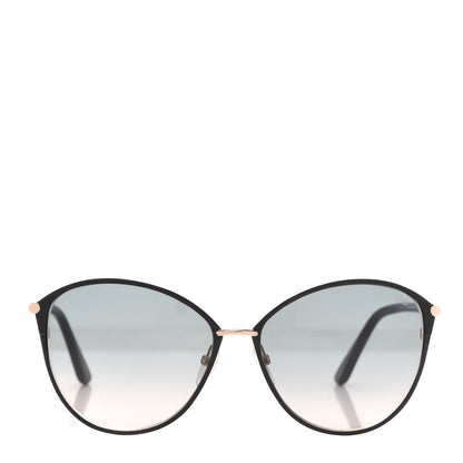 Tom Ford Penelope Vintage Round Sunglasses TF320 Black 2 of 8