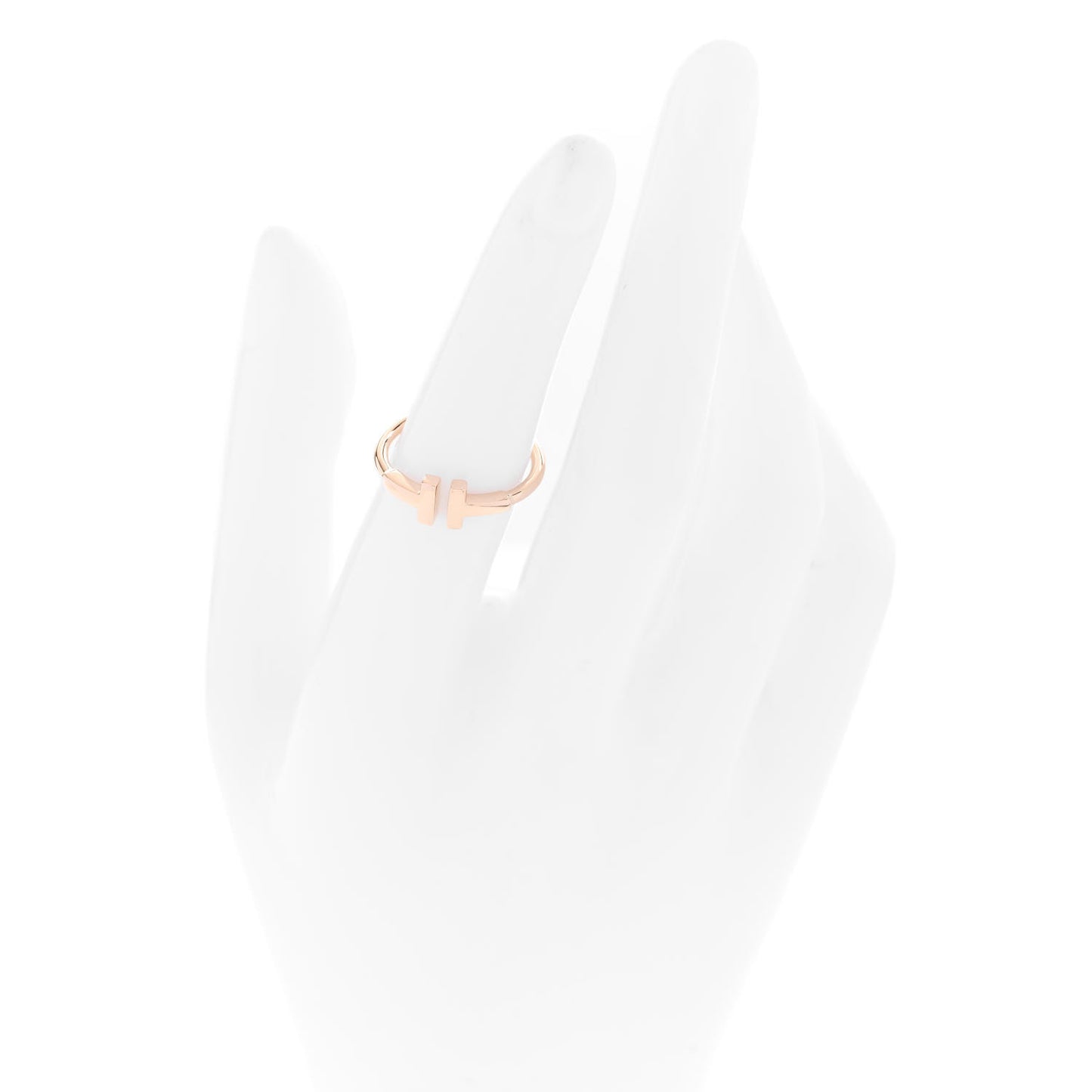 18K Rose Gold T Wire Ring 50 5.5