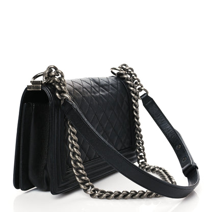 Chanel Caviar Quilted Medium Boy Flap Black 3 of 10