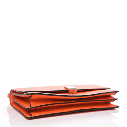 Celine Baby Grained Calfskin Medium Case Flap Orange 4 of 9