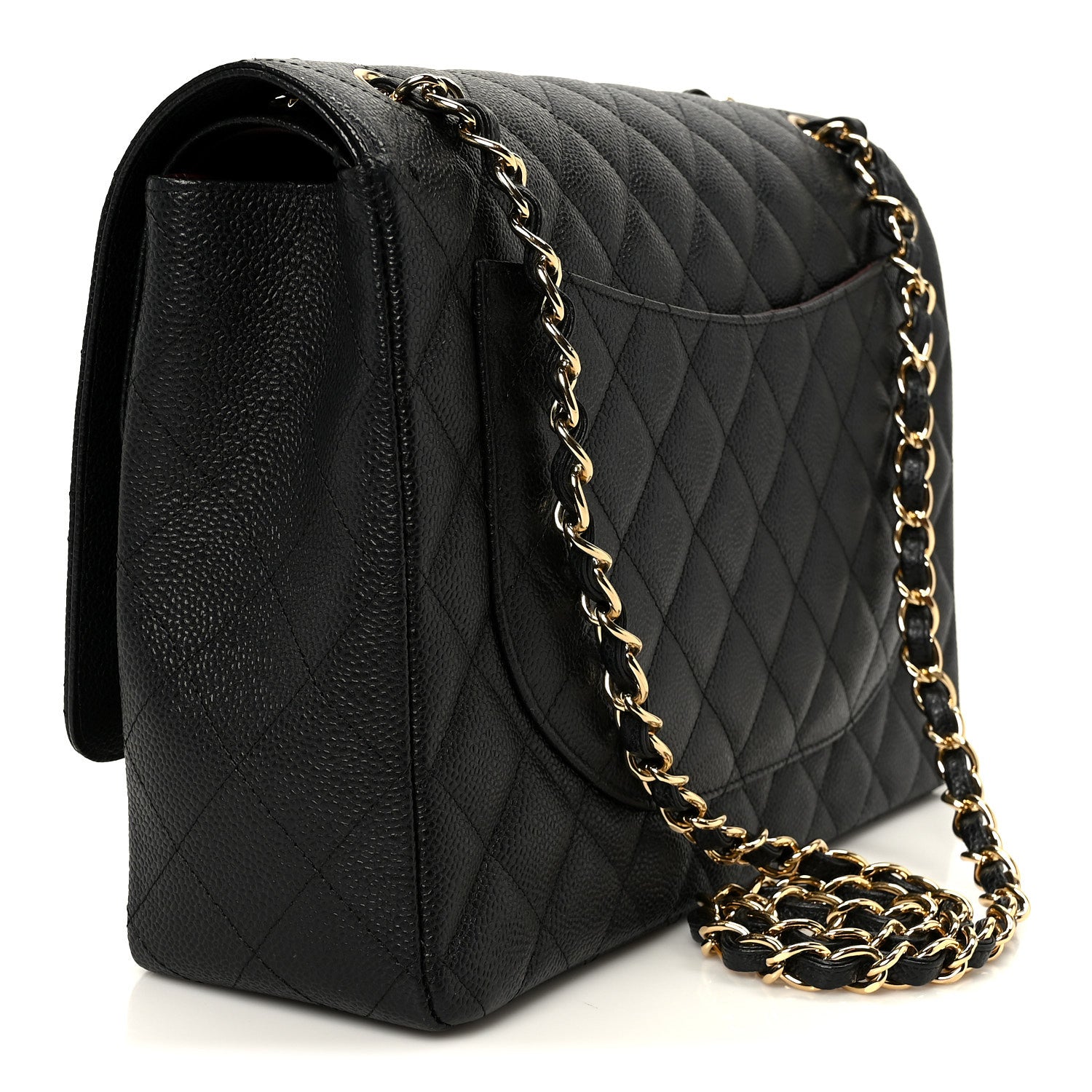 Chanel Caviar Quilted Maxi Double Flap Black 3 of 11