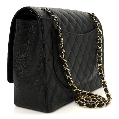 Chanel Caviar Quilted Maxi Double Flap Black 3 of 11