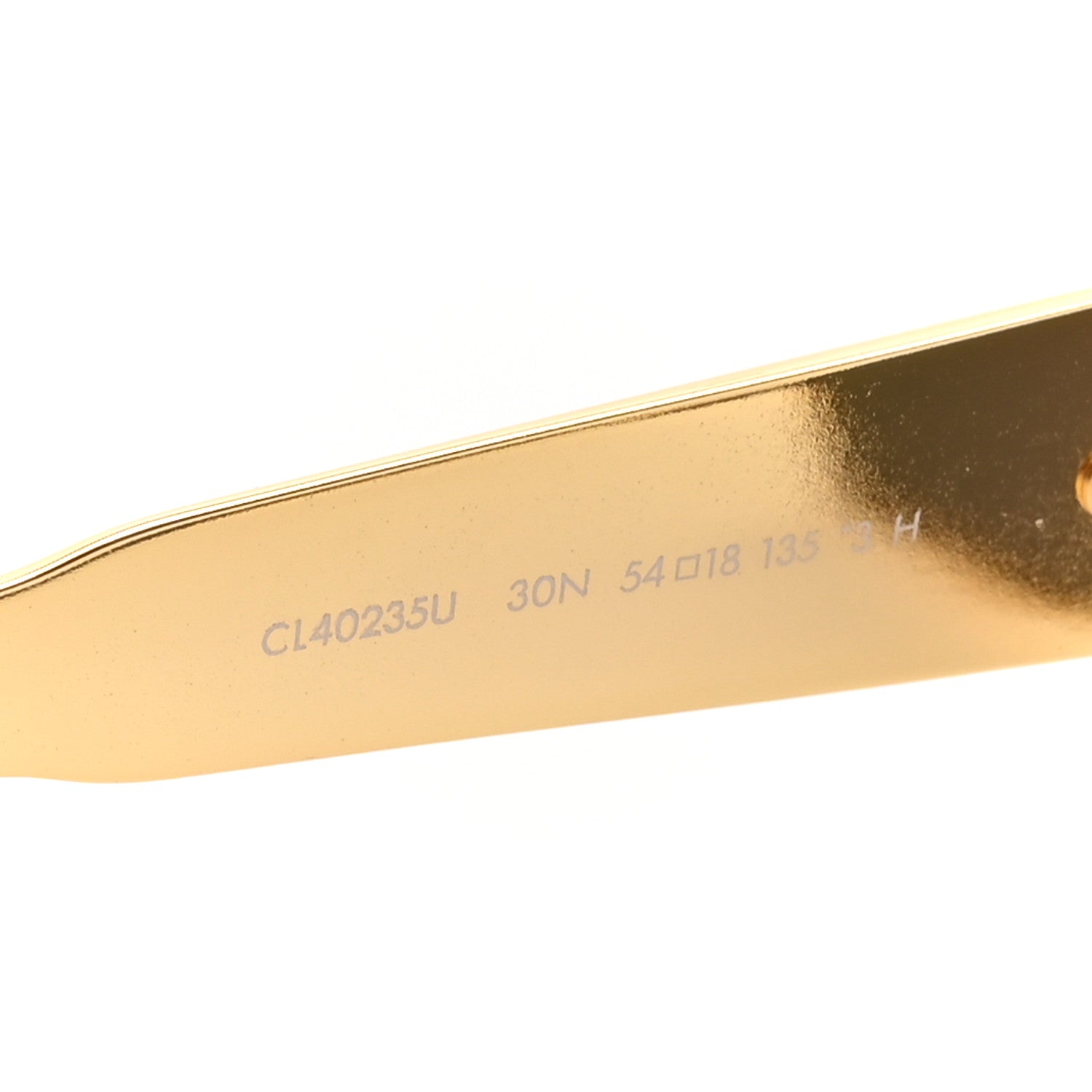 Celine Metal Triomphe 01 Sunglasses CL40235U Gold Green 5 of 7