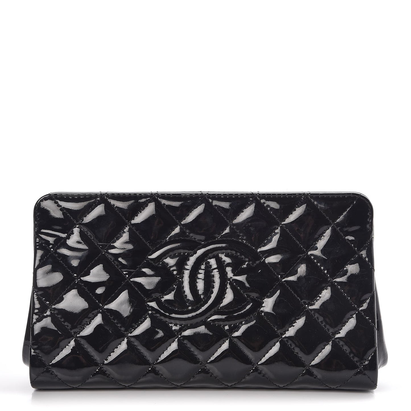 Patent CC Quilted Timeless Clutch Black