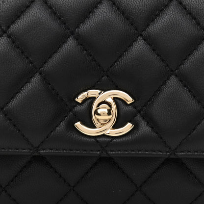 Chanel Goatskin Quilted Rainbow Extra Mini Coco Handle Flap Black 8 of 11