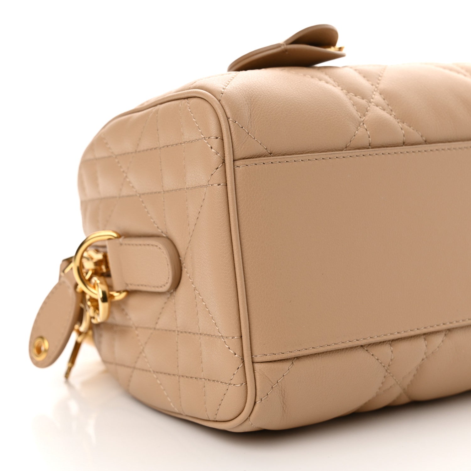 Christian Dior Calfskin Macrocannage Groove 20 Bag Biscuit 9 of 10