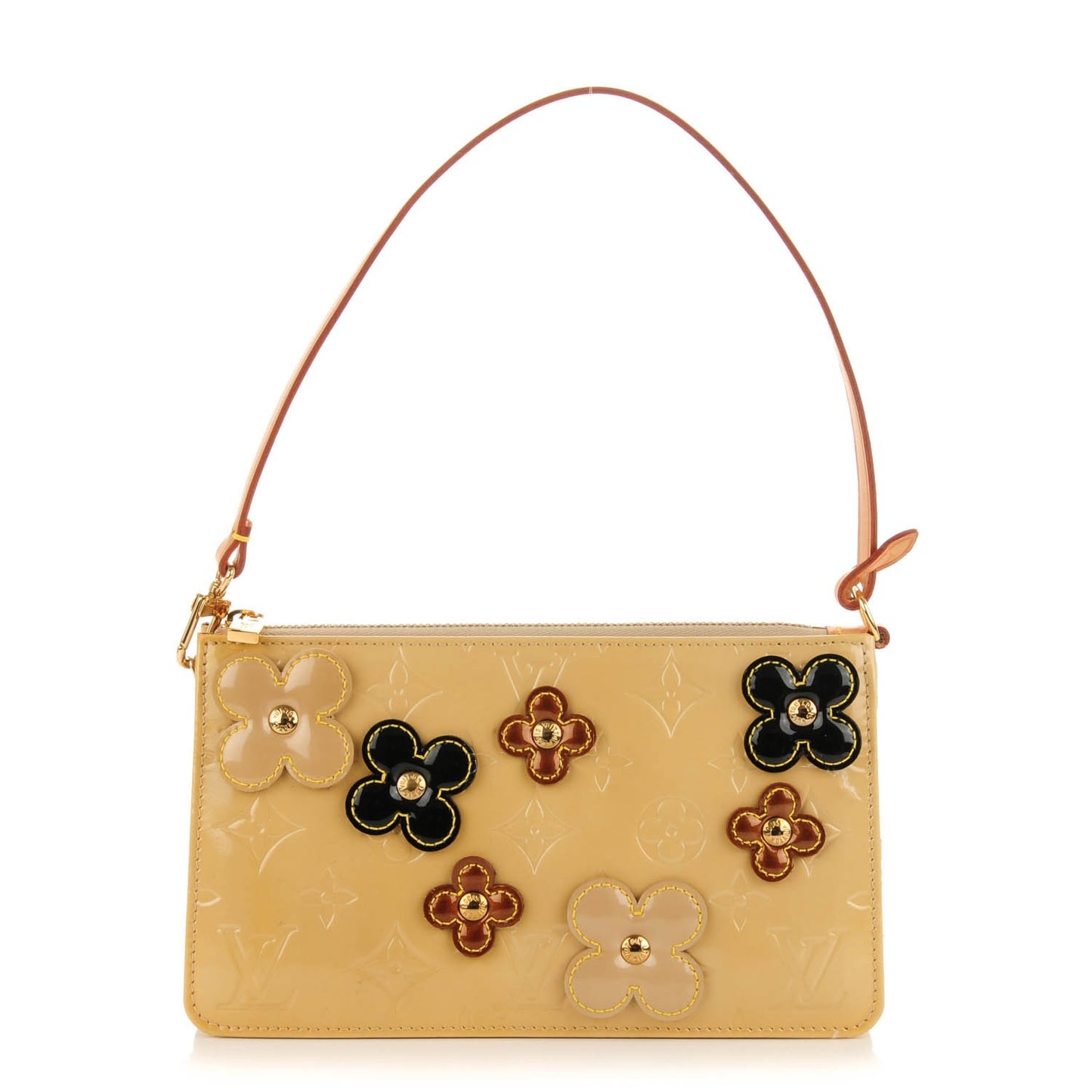 Vernis Lexington Fleurs Pochette Beige