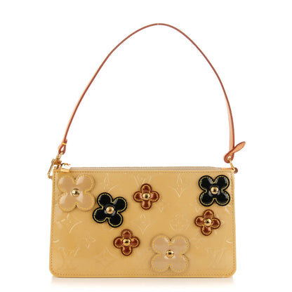 Louis Vuitton Vernis Lexington Fleurs Pochette Beige 1 of 7
