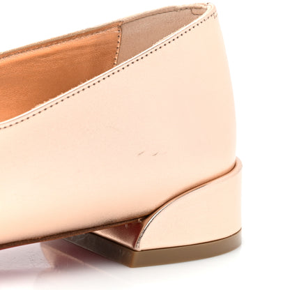 Christian Louboutin Nappa Metallic Sweet Jane Flats 38.5 Beige 8 of 10