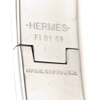Hermes Matte Enamel Narrow Clic Clac HH Bracelet T5 Bleu Mediterranean 5 of 5