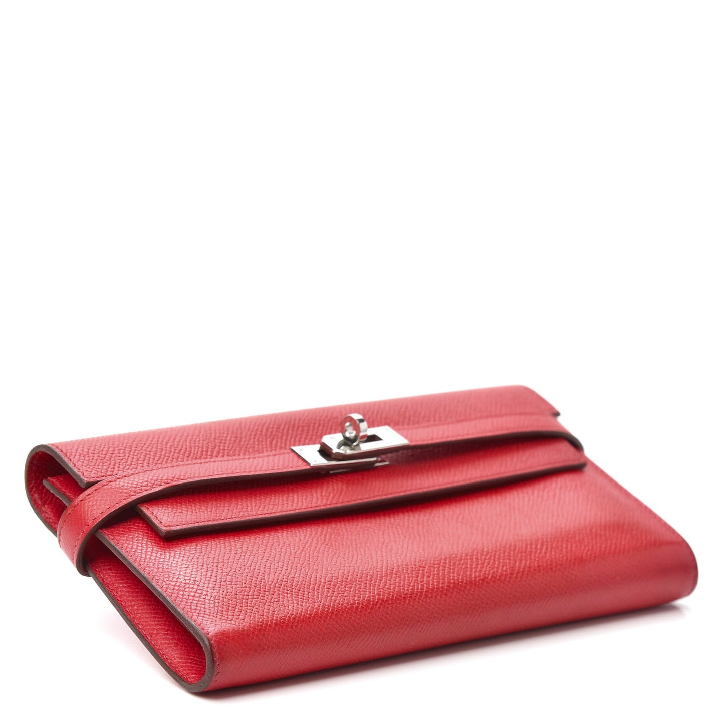 Epsom Kelly Longue Wallet Rouge Casaque