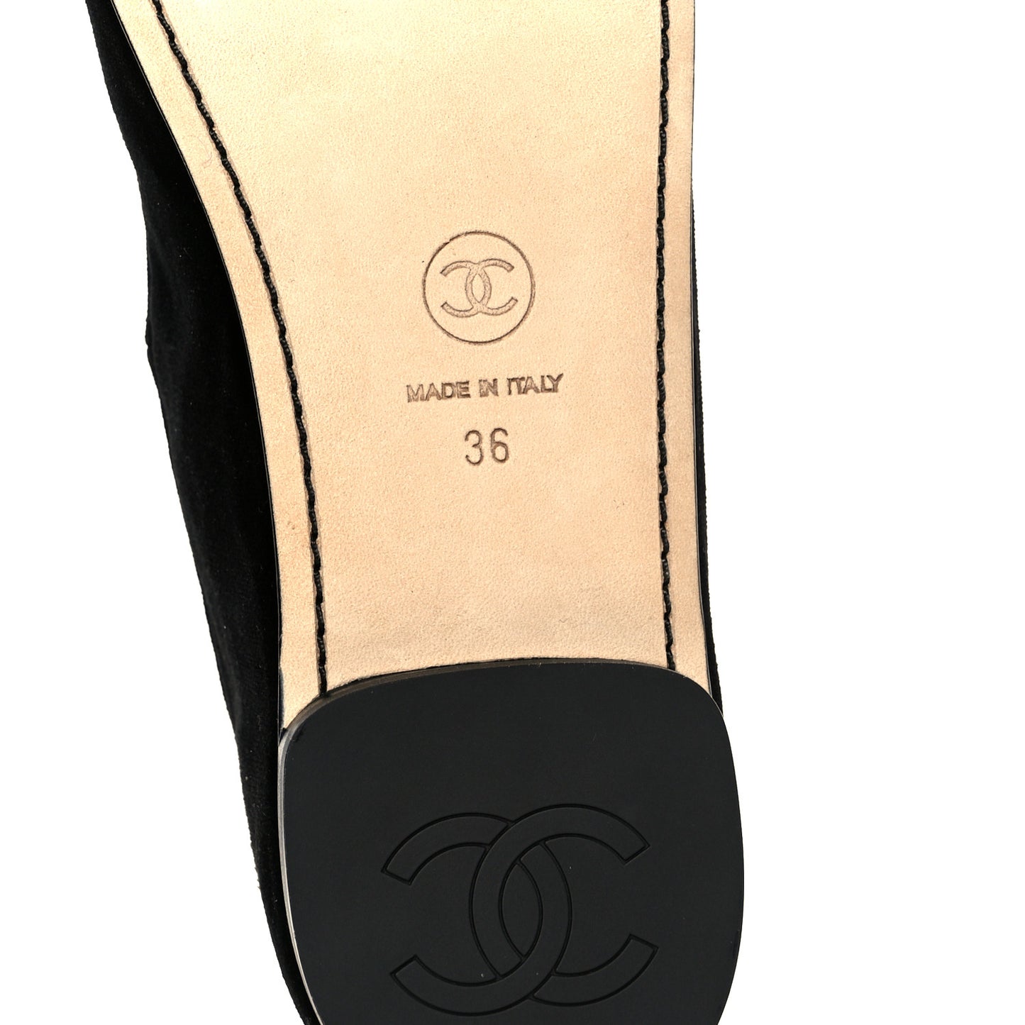 Velvet Mary Jane Flats 36 Black