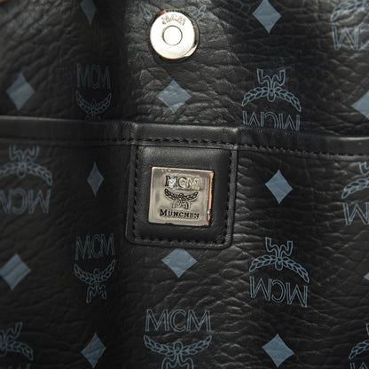 MCM Visetos Shopping Tote Black 6 of 16