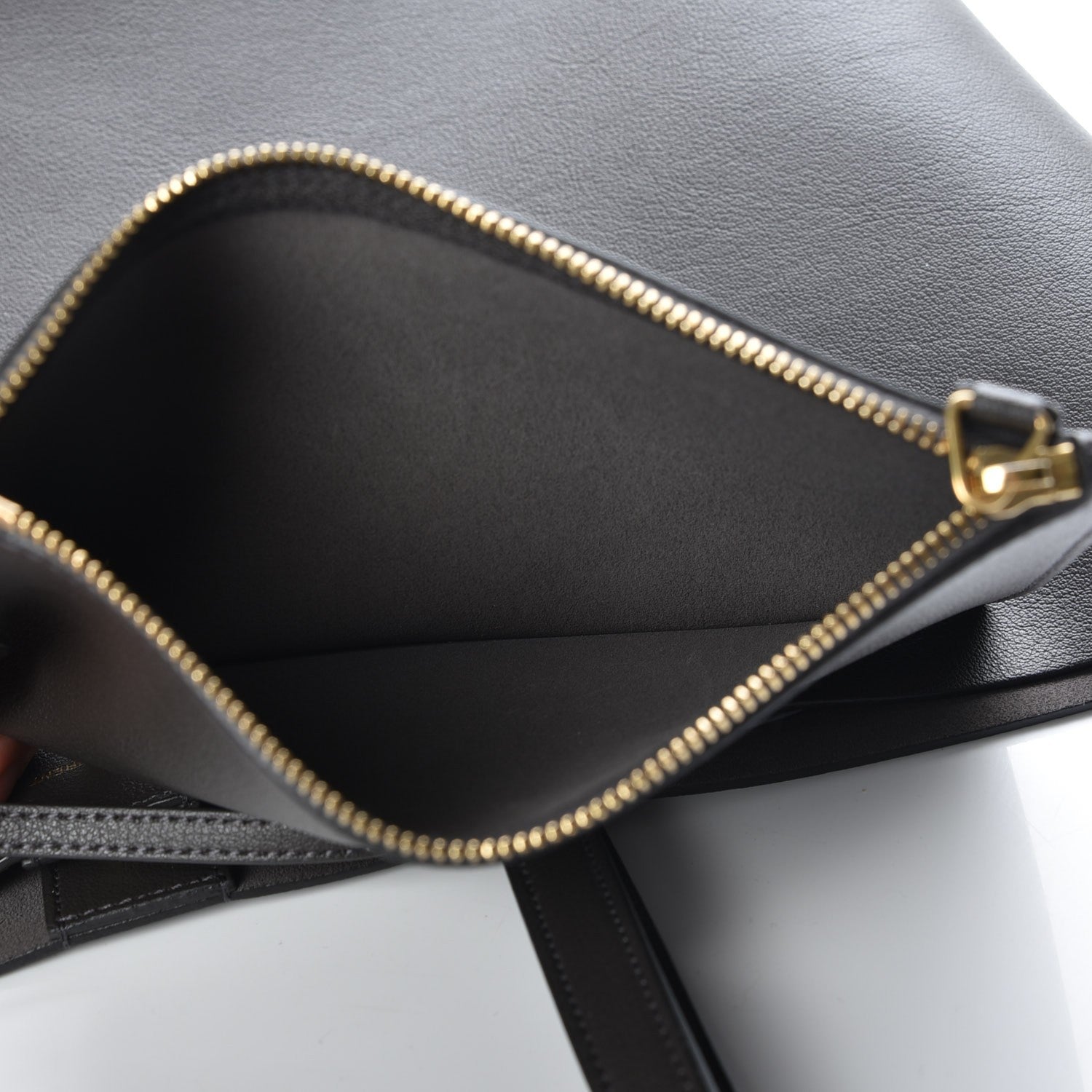 Saint Laurent Calfskin Large Shopping Tote Earth 7 of 13