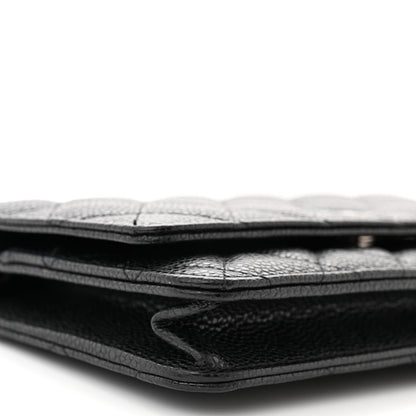 Chanel Caviar Quilted Wallet on Chain WOC Black 10 of 12