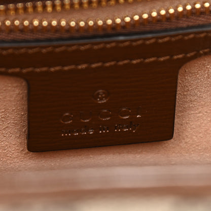 Gucci GG Supreme Monogram Azalea Calfskin Web Small Jackie 1961 Hobo Beige Ebony Brown Sugar 6 of 10