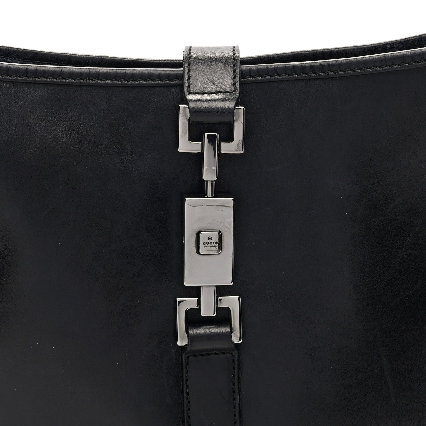 Calfskin Small Jackie O Hobo Black