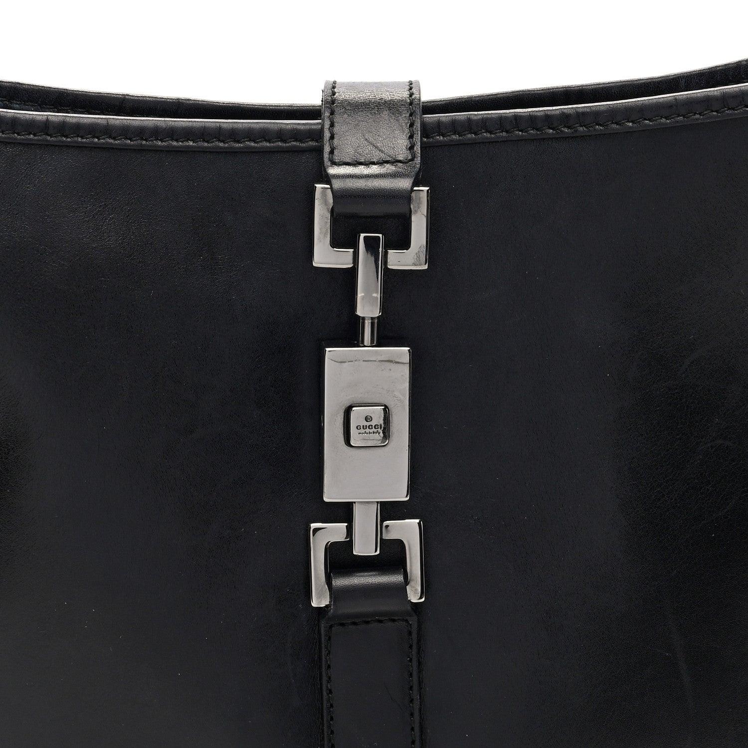 Gucci Calfskin Small Jackie O Hobo Black 8 of 10