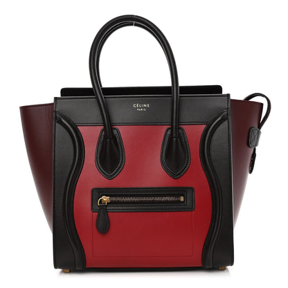 Celine Smooth Calfskin Micro Tri-Color Luggage Micro Red 1 of 9