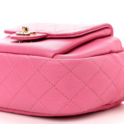 Chanel Caviar Quilted CC Day Camera Case Pink 10 of 14