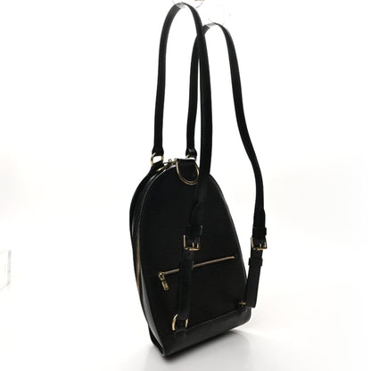 Louis Vuitton Epi Mabillon Backpack Black 3 of 9