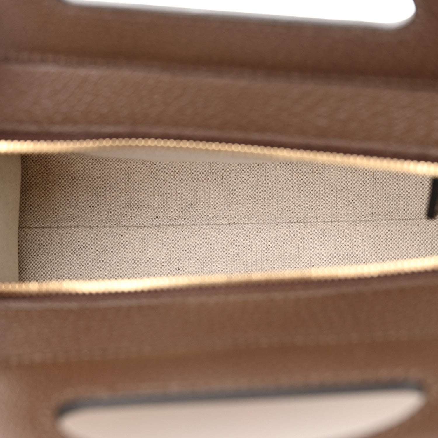Gucci Monogram Jumbo GG Textured Dollar Calfskin Web Small Ophidia Slip Handle Tote Beige Ebony New Acero 5 of 11