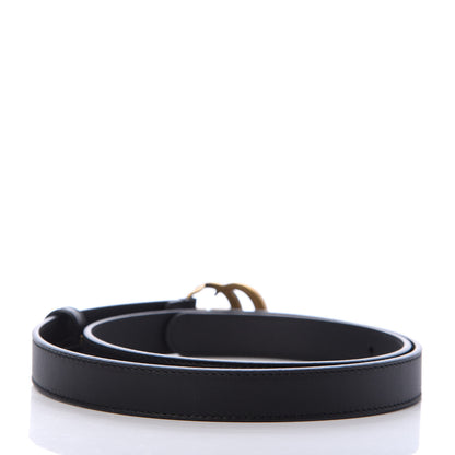 Gucci Calfskin Double G 20mm Belt 80 32 Black 2 of 5
