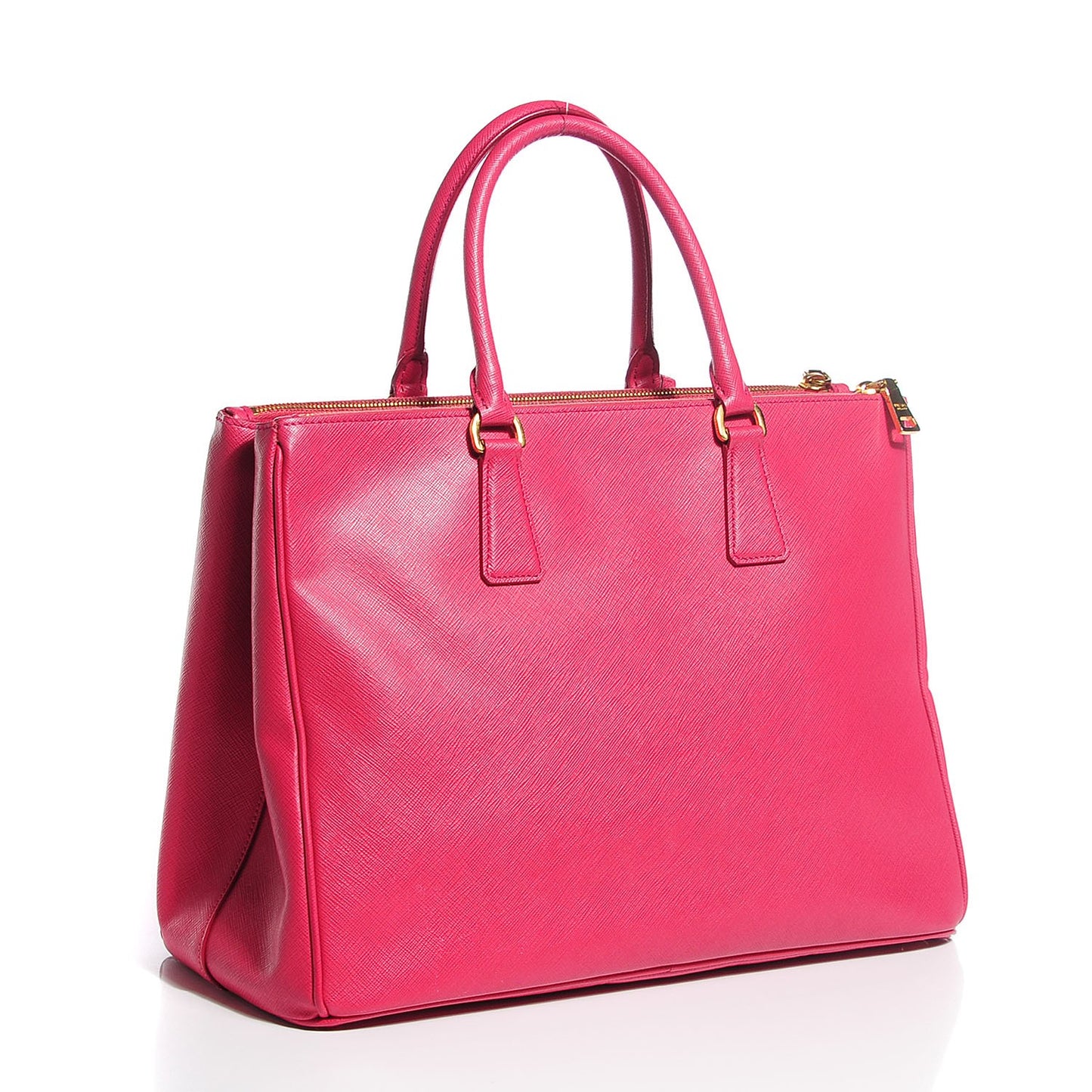 Saffiano Large Galleria Double Zip Tote Fuxia