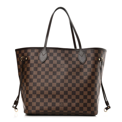 Louis Vuitton Damier Ebene Neo Neverfull MM Rose Ballerine 1 of 10