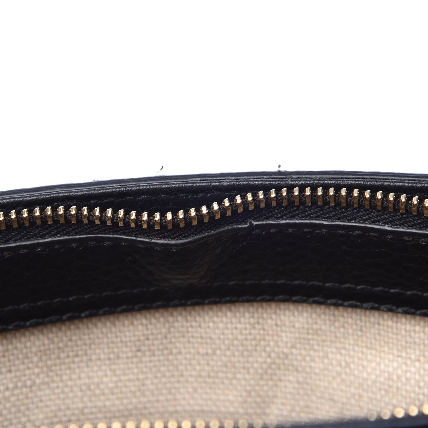 Pebbled Calfskin Small Soho Top Handle Bag Black